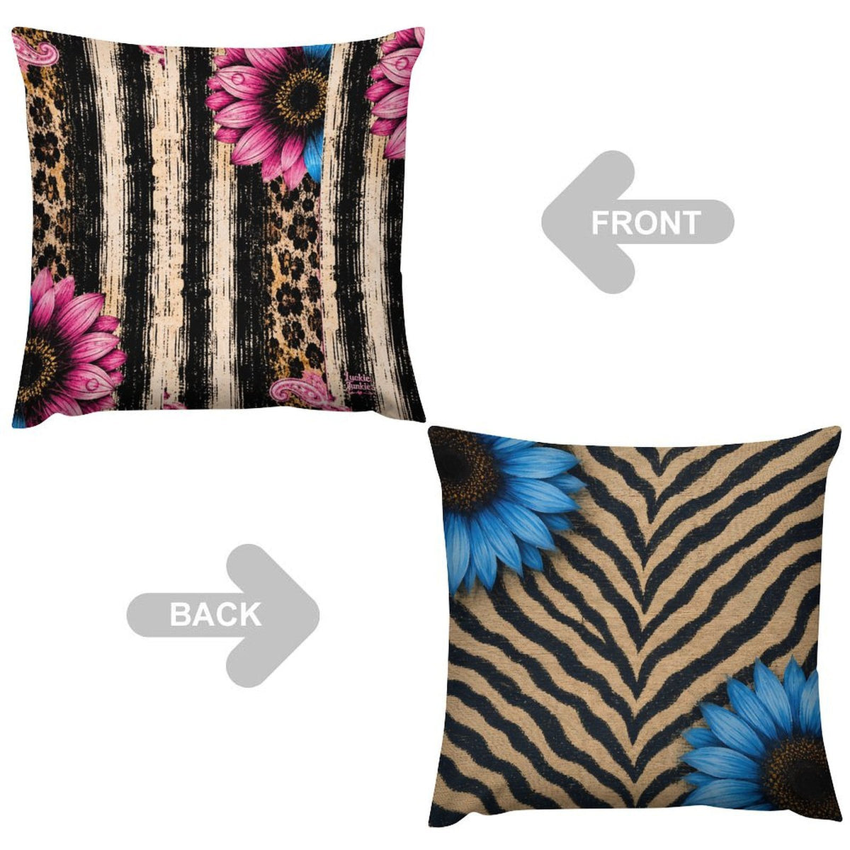 Wild Bloom Reversible Plush Pillowcase