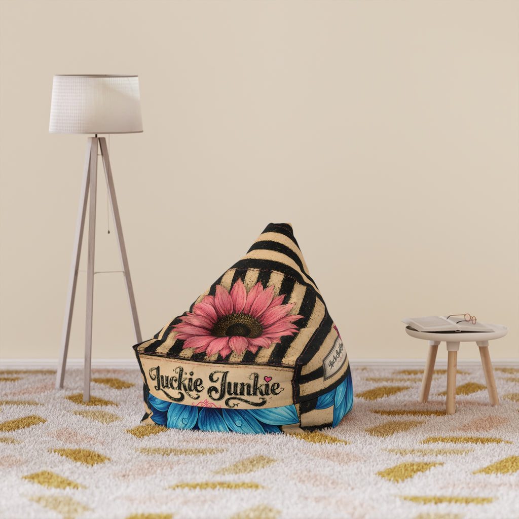 Luckie Junkie™ Bold Souls Boho Bean Bag Chair Cover | Statement Floor Lounger