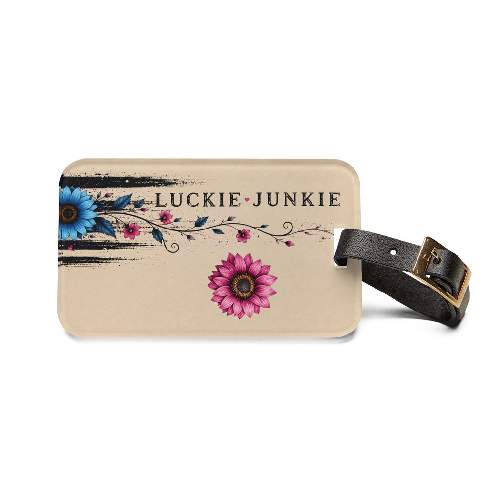 Luckie Junkie™ Floral Luggage Tag | Personalized Travel ID