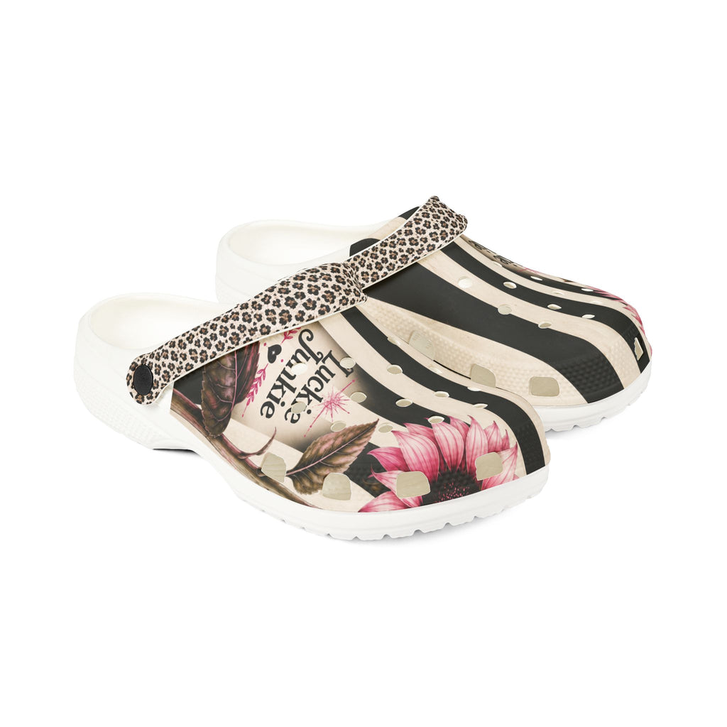 Luckie Junkie™ Boho Sunflower Stripe Slip On Rubber Shoes  Made for Beautiful Detours