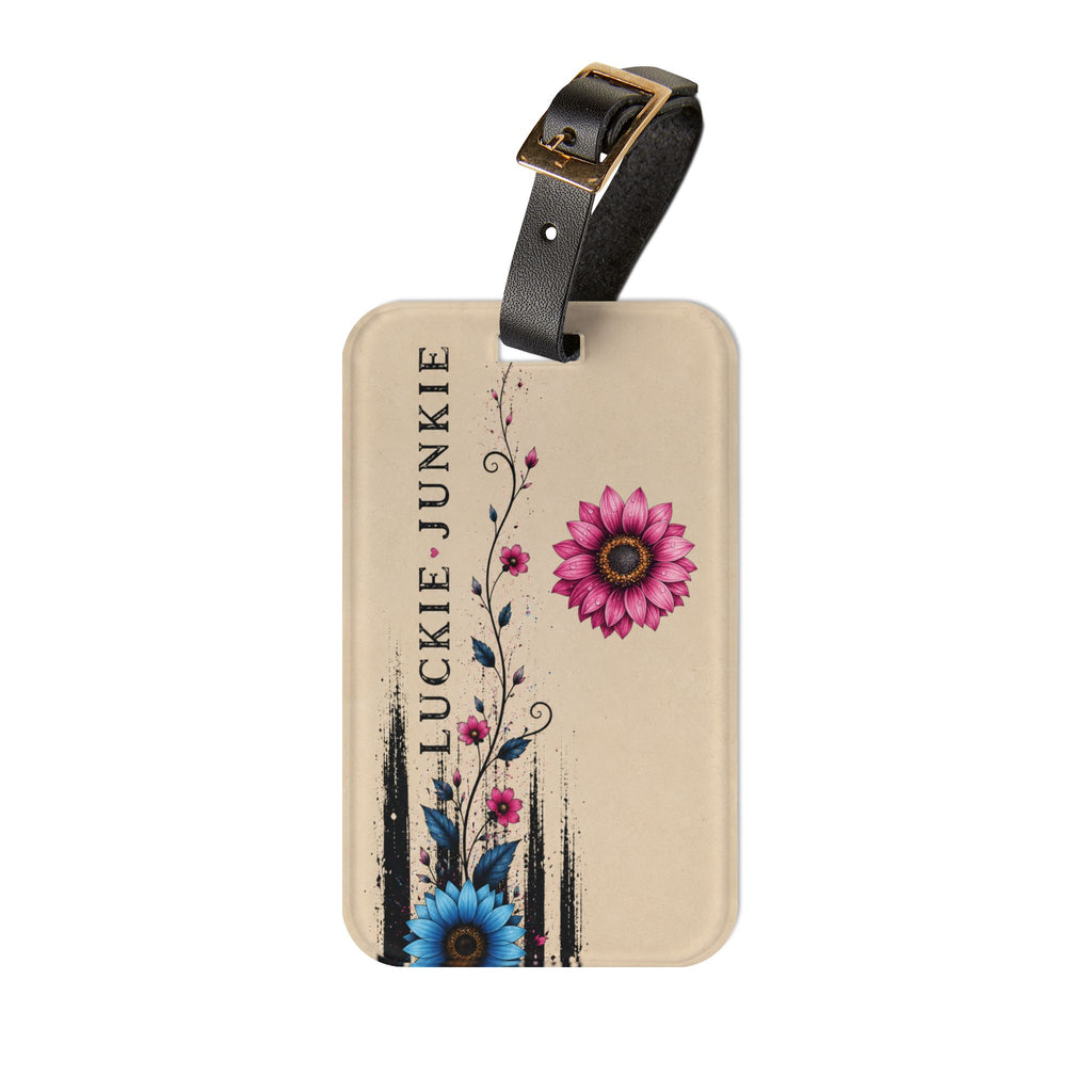 Luckie Junkie™ Floral Luggage Tag | Personalized Travel ID