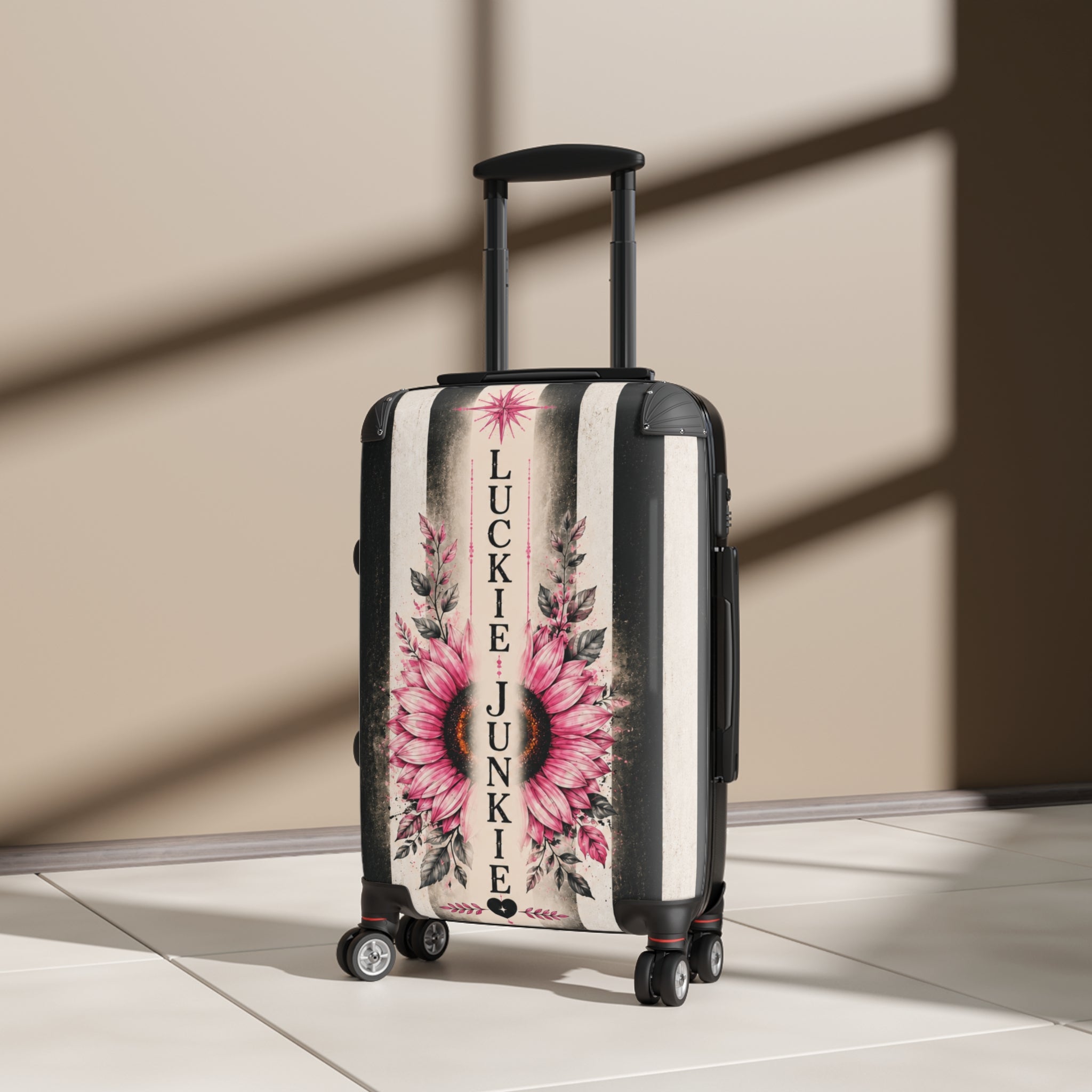 Luckie Junkie "Beautiful Detours" Vintage Floral Carry-On Suitcase