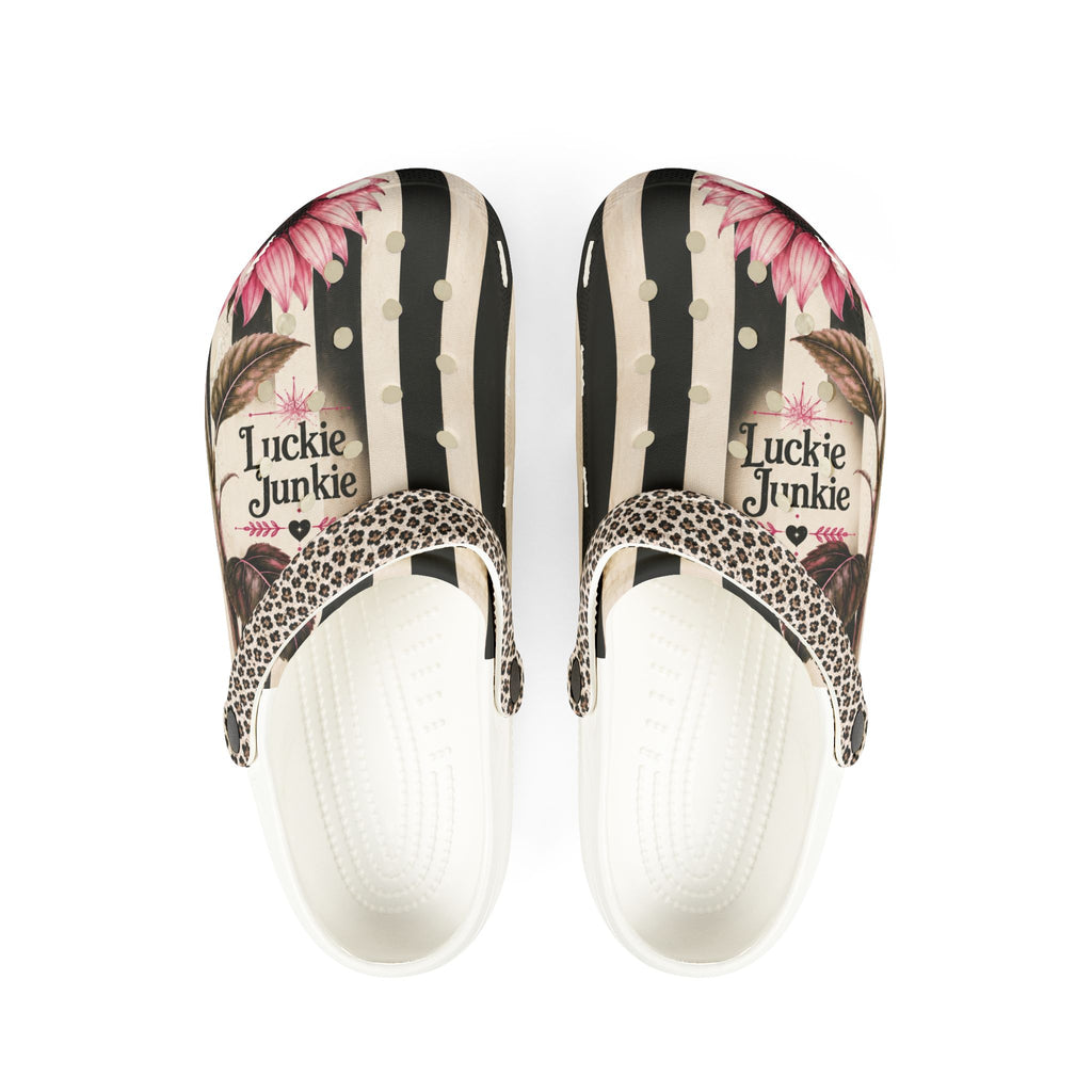 Luckie Junkie™ Boho Sunflower Stripe Slip On Rubber Shoes  Made for Beautiful Detours