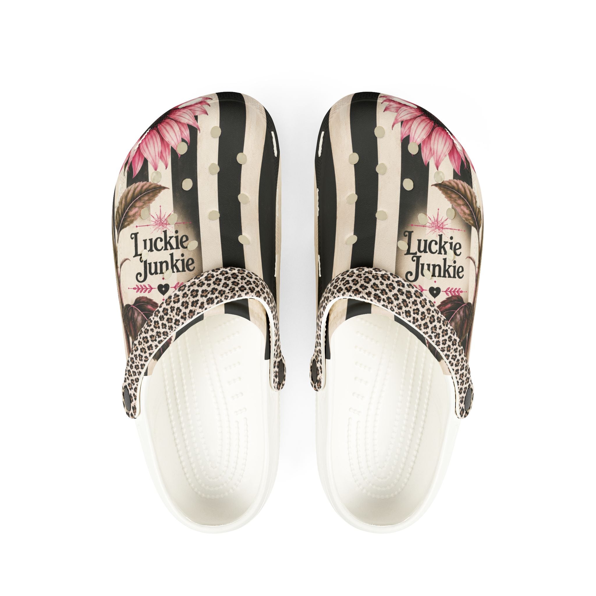 Luckie Junkie™ Boho Sunflower Stripe Slip On Rubber Shoes  Made for Beautiful Detours