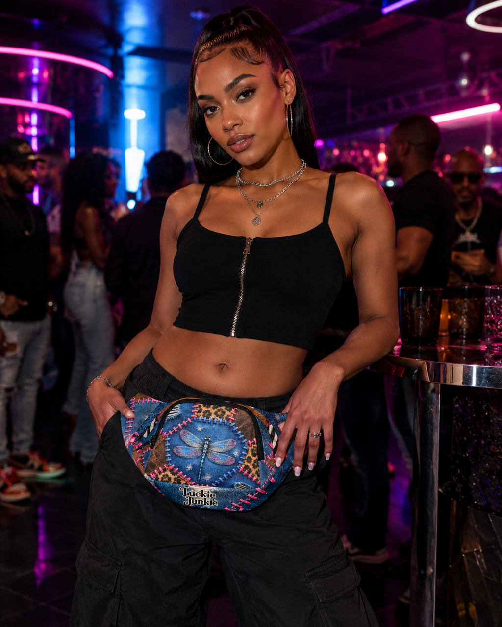 Luckie Junkie™ Dragonfly Patchwork Fanny Bag