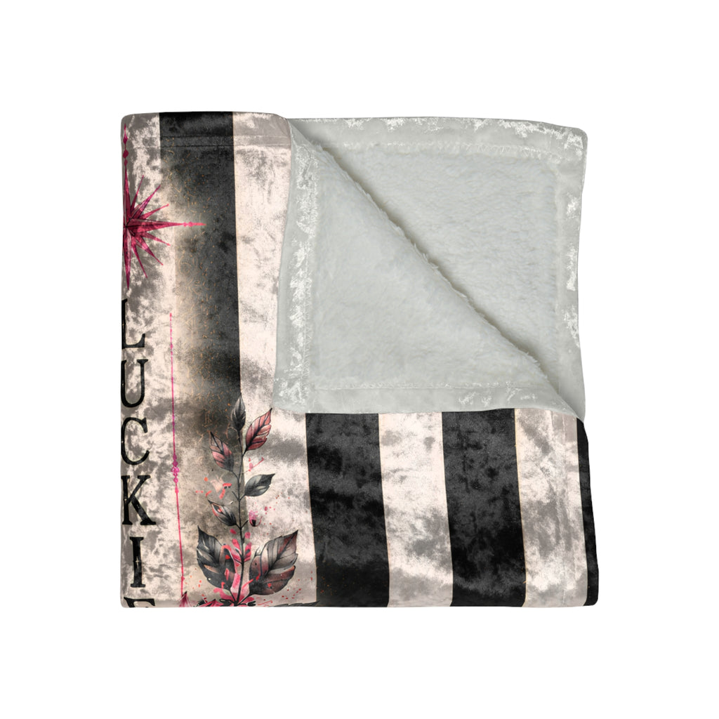 Luckie Junkie™ Vintage Sunflower Crushed Velvet Blanket