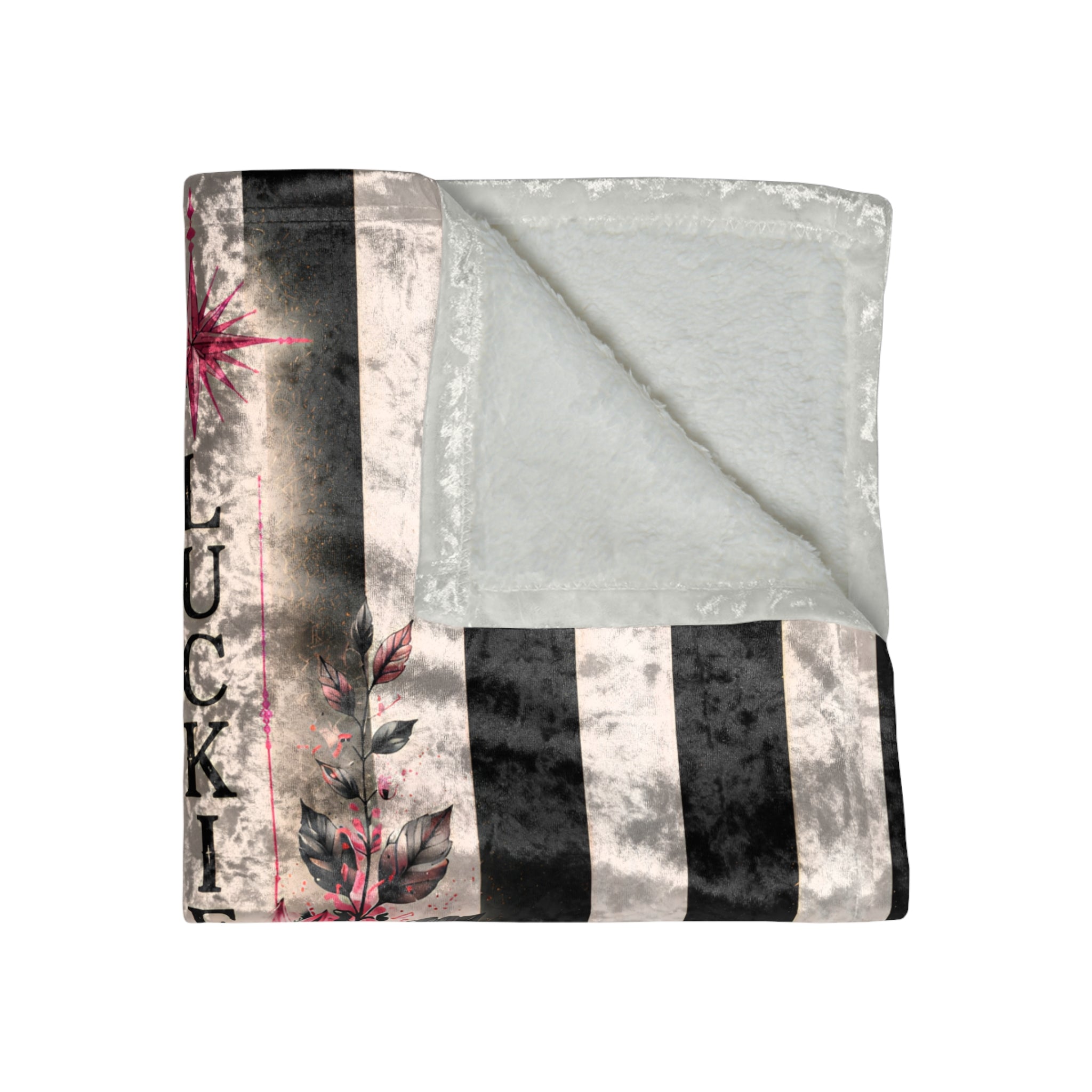 Luckie Junkie™ Vintage Sunflower Crushed Velvet Blanket