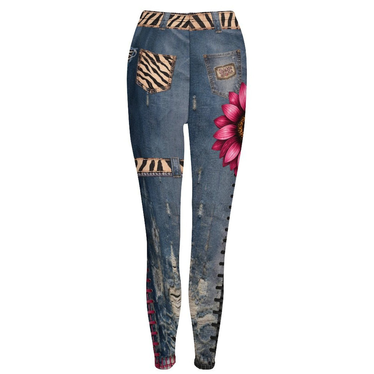 Vintage Wildflower Jean Leggings