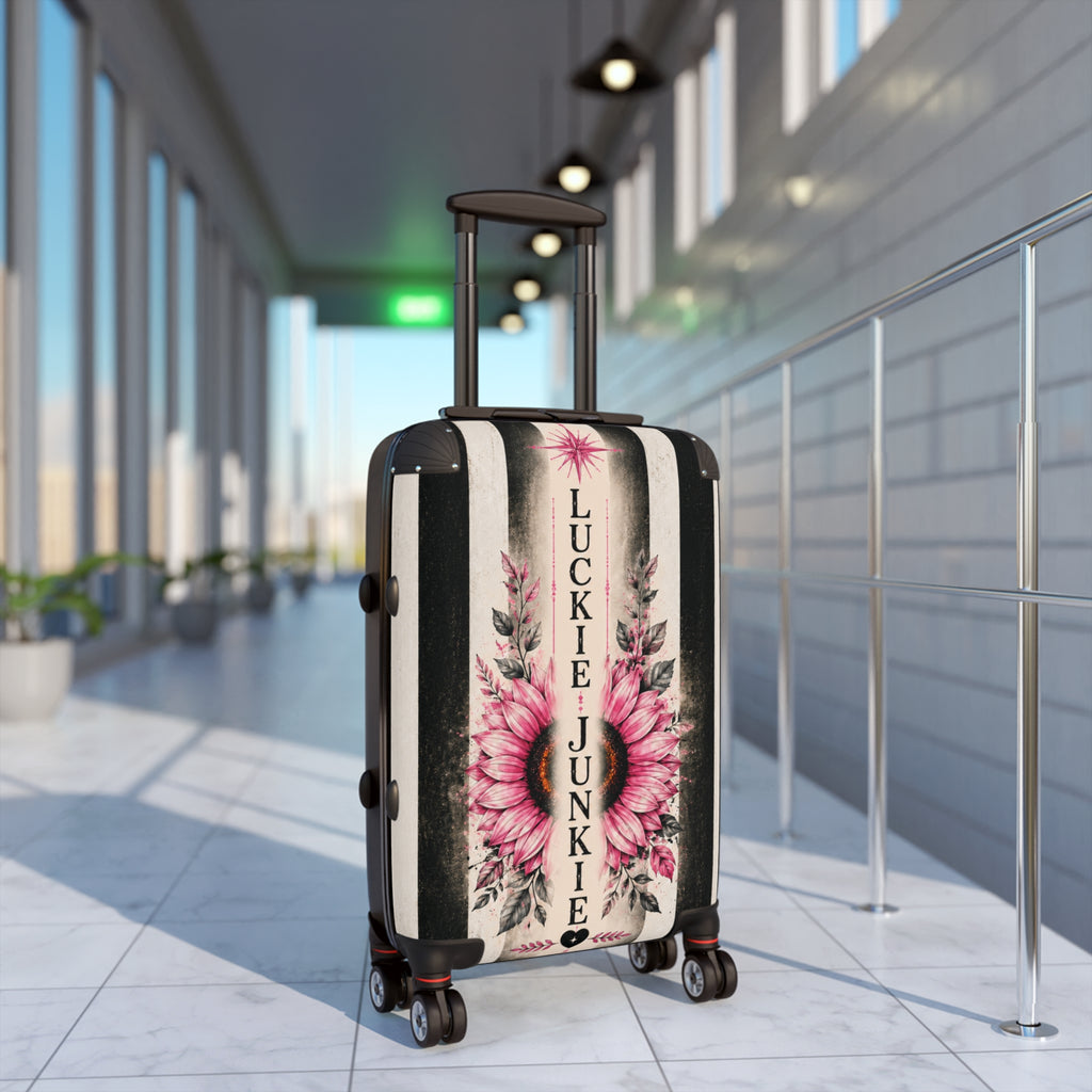 Luckie Junkie "Beautiful Detours" Vintage Floral Carry-On Suitcase