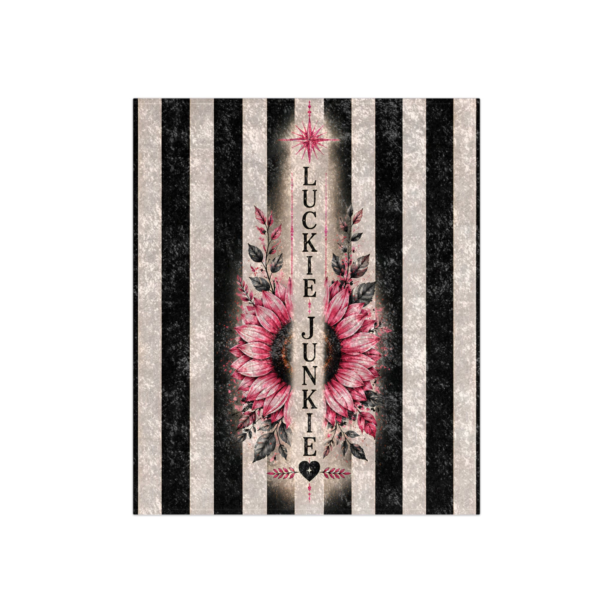 Luckie Junkie™ Vintage Sunflower Crushed Velvet Blanket