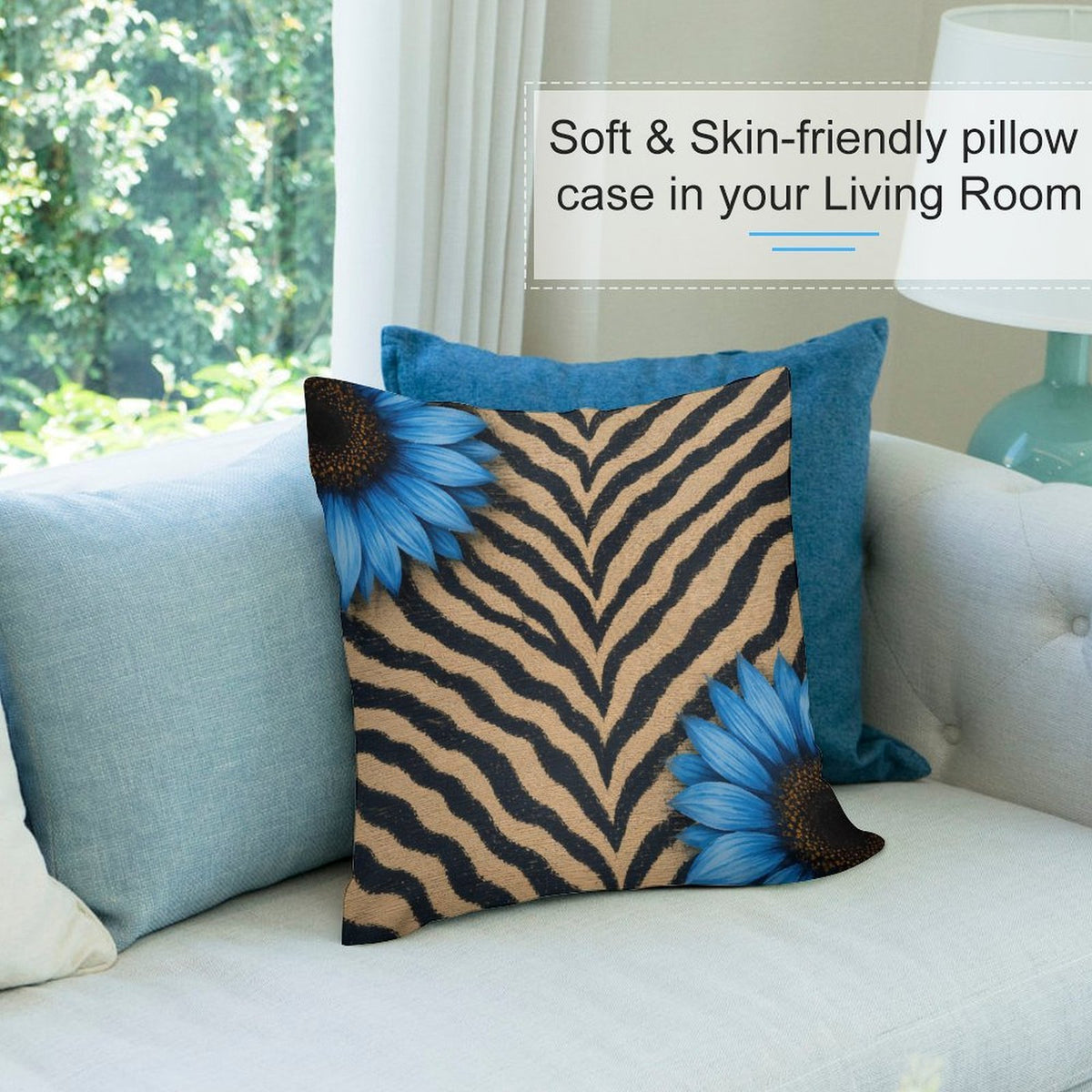 Wild Bloom Reversible Plush Pillowcase