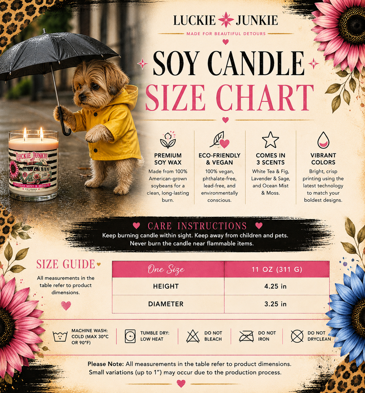 Luckie Junkie™ Ocean Mist & Moss Soy Candle