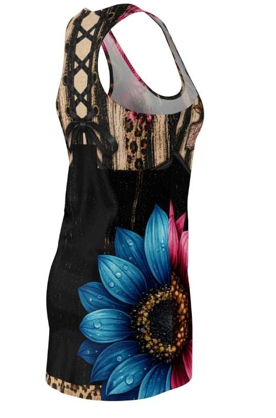 Luckie Junkie™ Floral Corset Racerback Dress