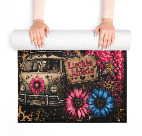 Luckie Junkie™  Floral Paisley Foam Yoga Mat | Exercise Mat