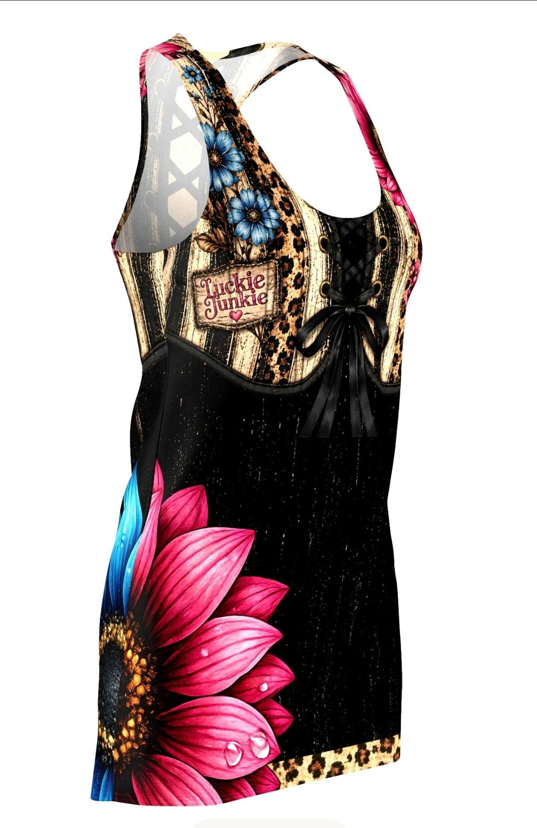 Luckie Junkie™ Floral Corset Racerback Dress