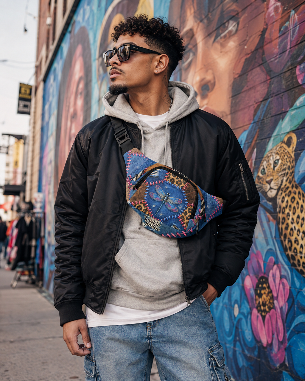 Luckie Junkie™ Dragonfly Patchwork Fanny Bag
