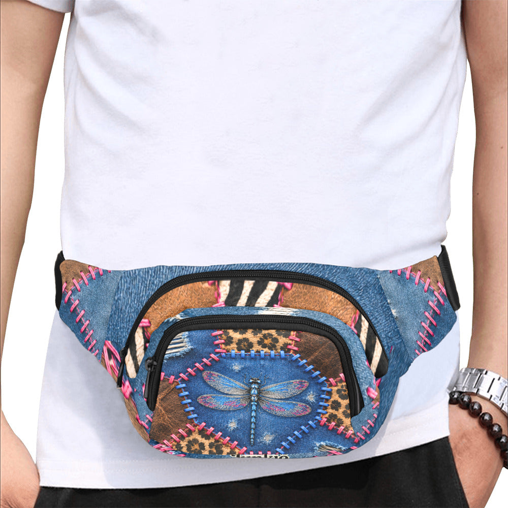 Luckie Junkie™ Dragonfly Patchwork Fanny Bag