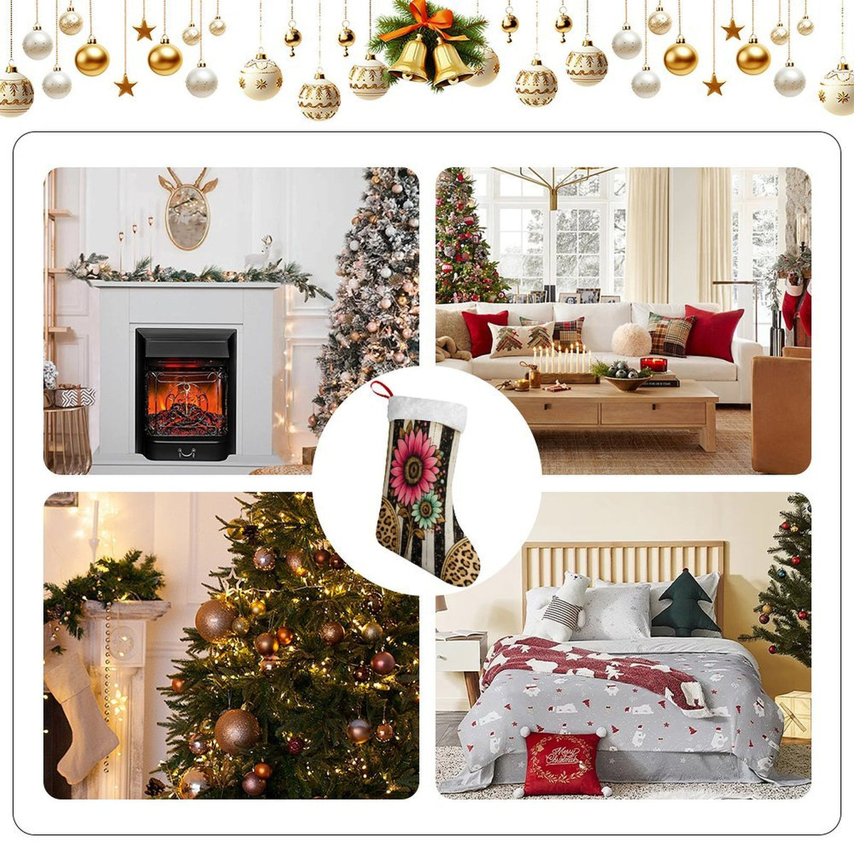 Boho Christmas Stocking