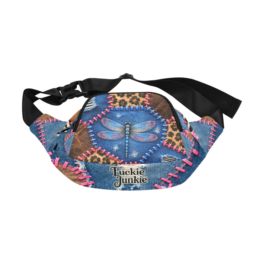 Luckie Junkie™ Dragonfly Patchwork Fanny Bag