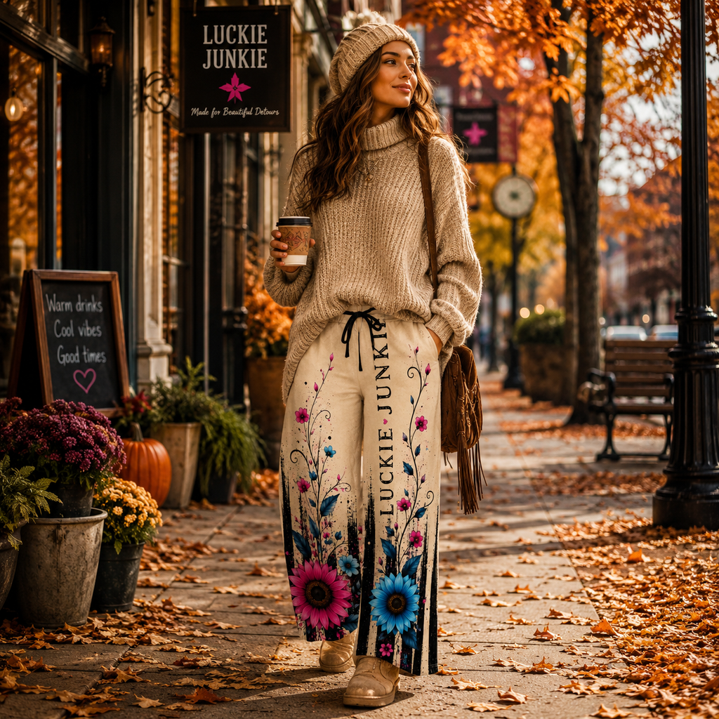 Luckie Junkie® Bloom & Roam Wide-Leg Lounge Pants