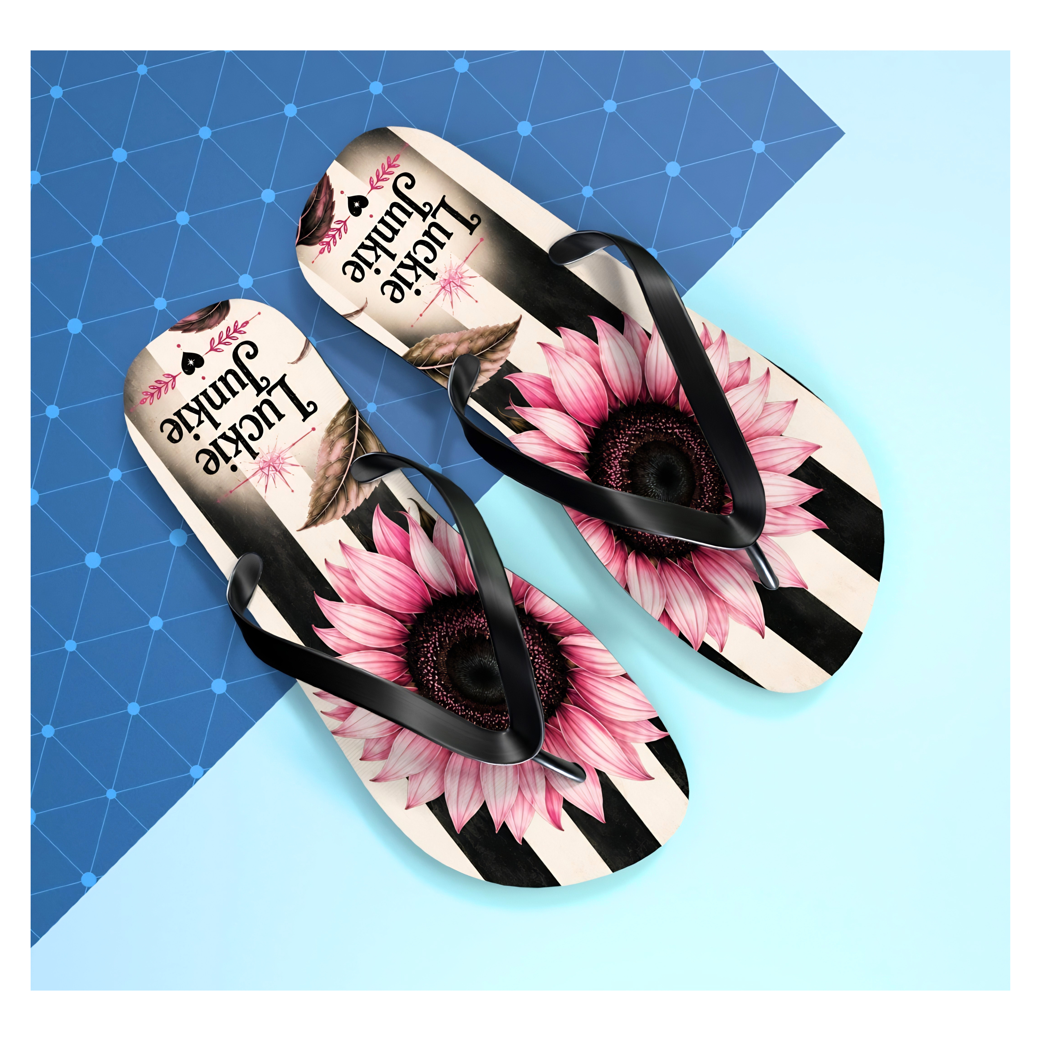 Luckie Junkie™ Boho Sunflower Flip Flops