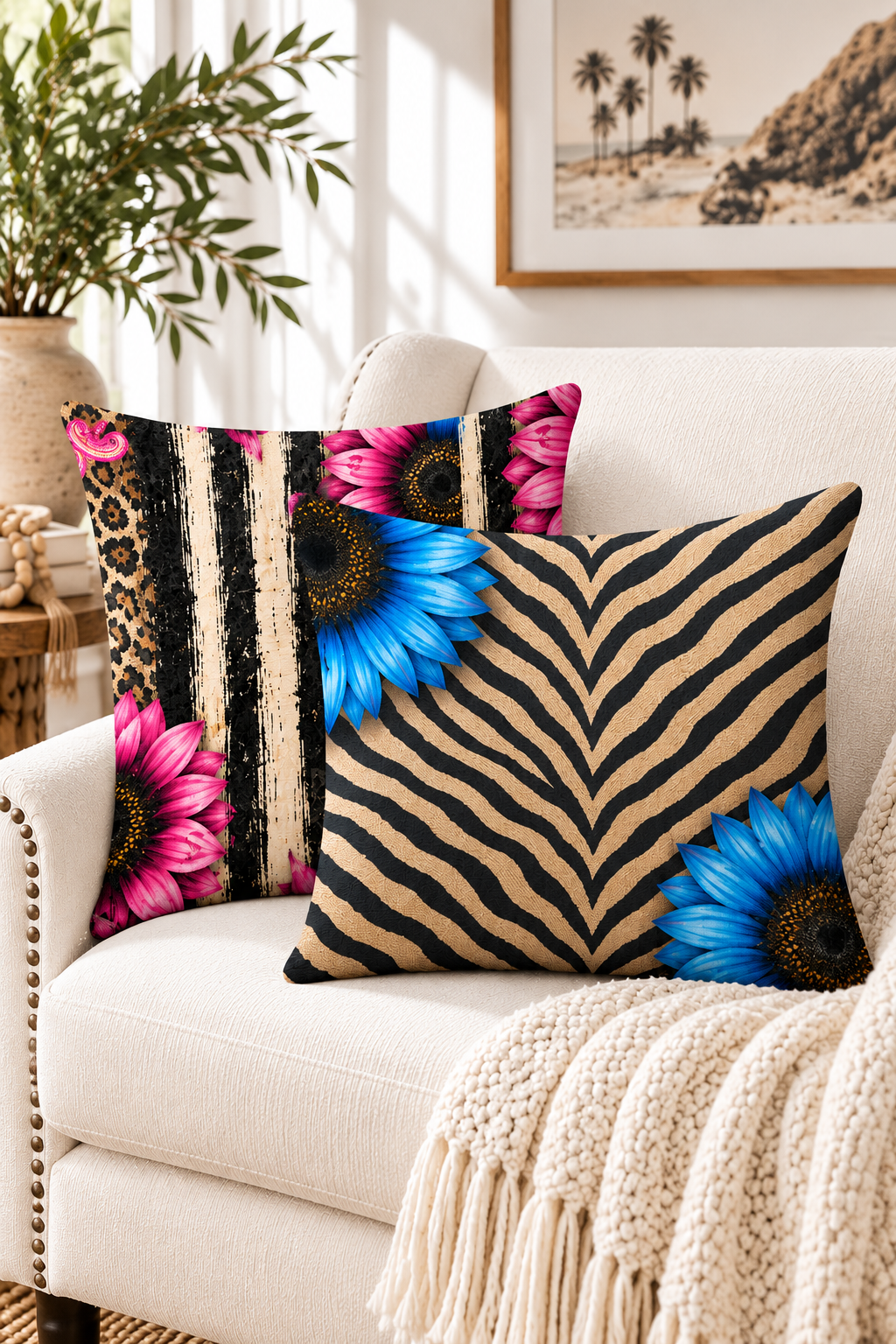 Wild Bloom Reversible Plush Pillowcase