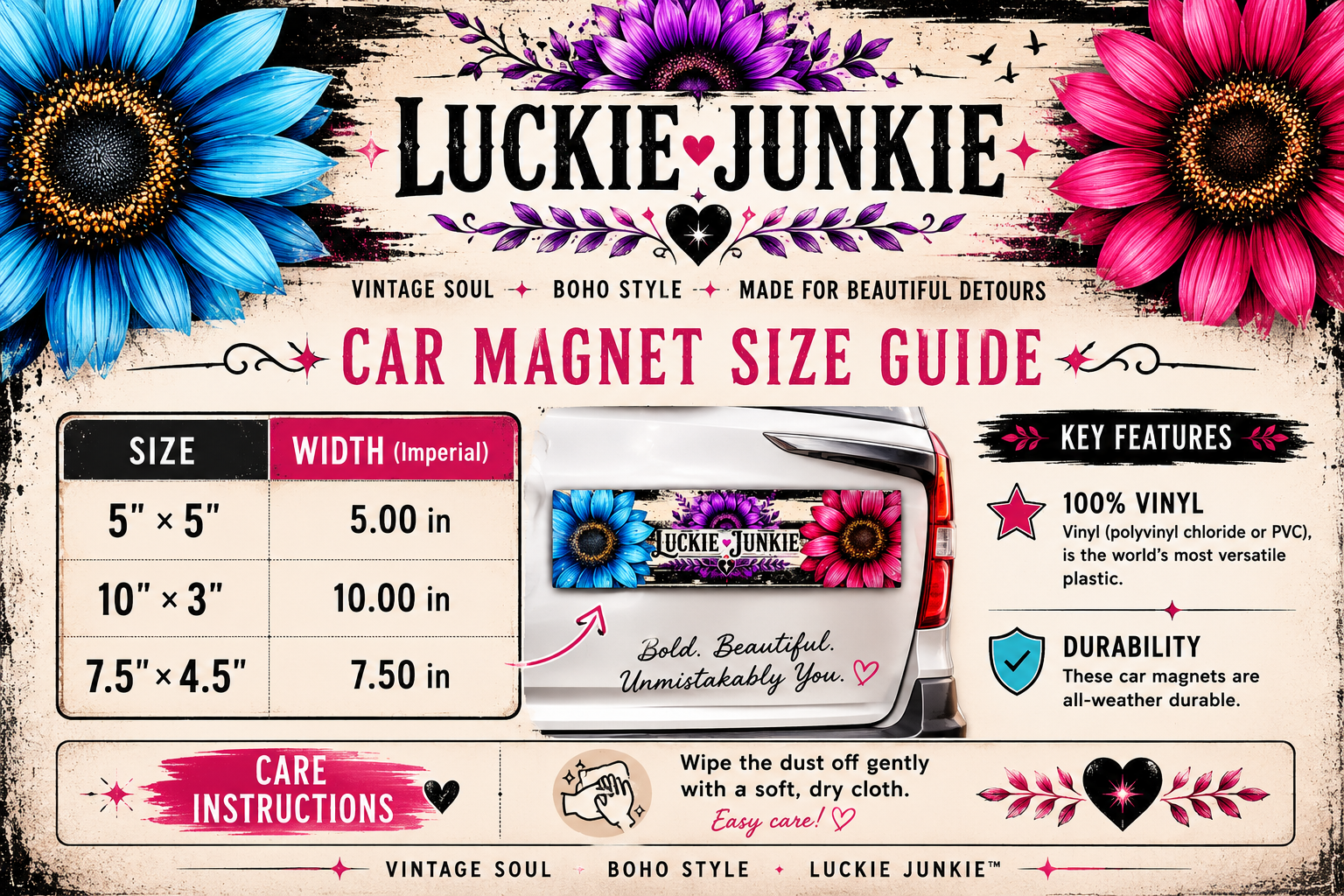 Luckie Junkie™ Car Magnet