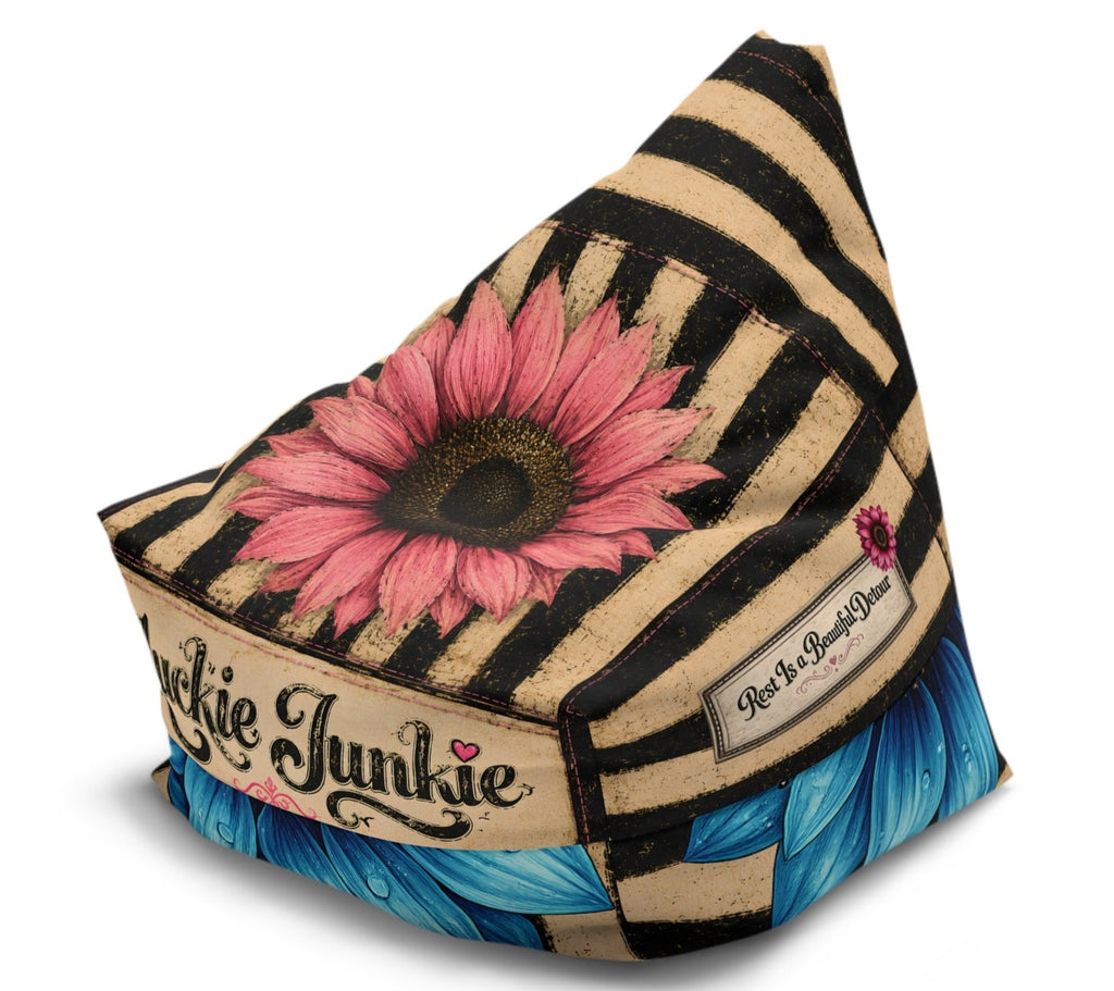 Luckie Junkie™ Bold Souls Boho Bean Bag Chair Cover | Statement Floor Lounger