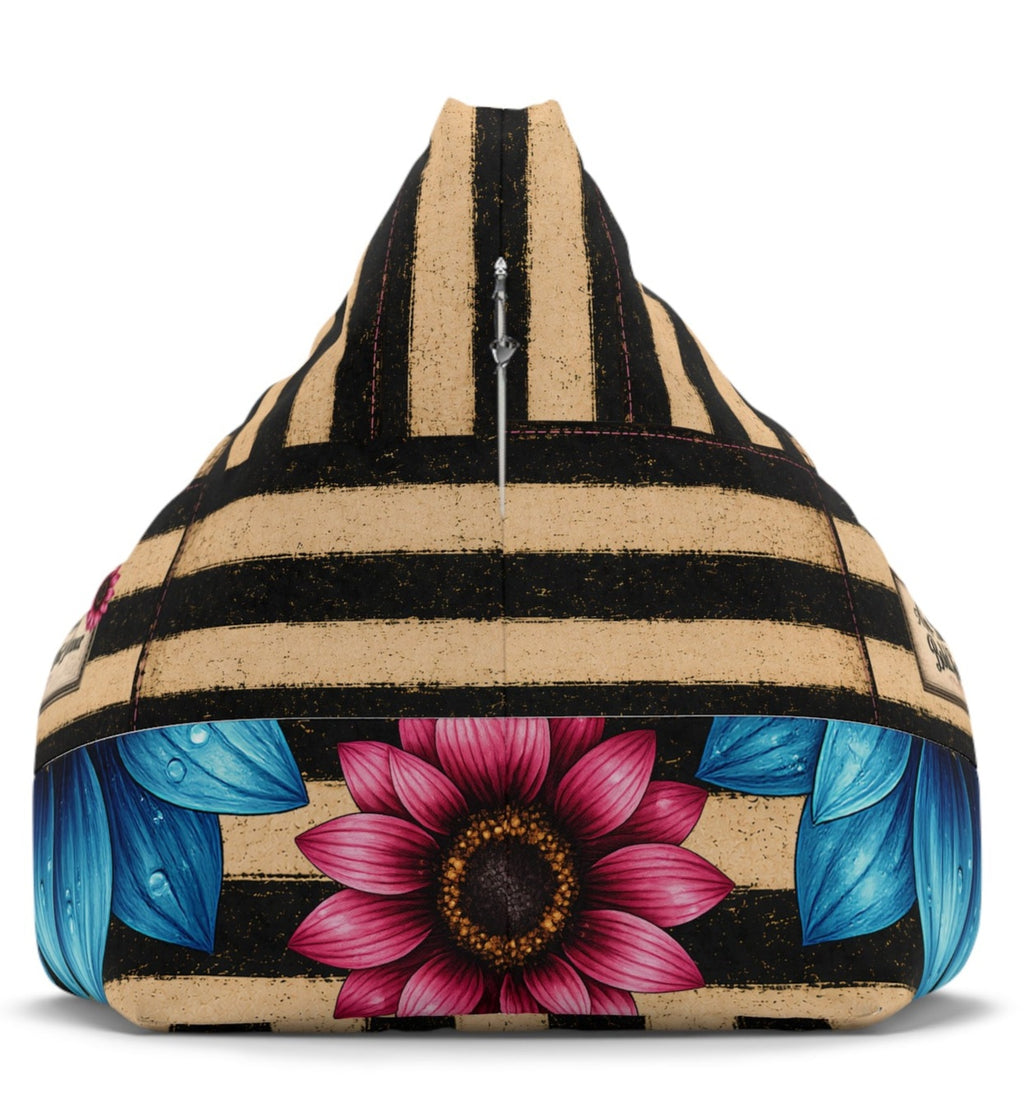 Luckie Junkie™ Bold Souls Boho Bean Bag Chair Cover | Statement Floor Lounger