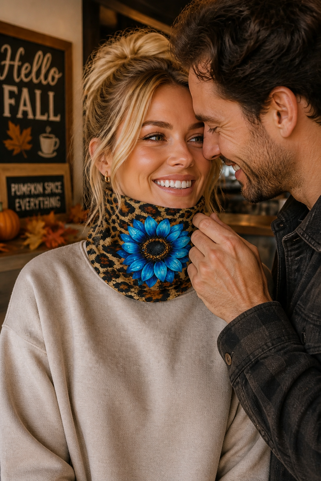 Luckie Junkie™ Rustic Leopard Fleece-Like Neck Gaiter