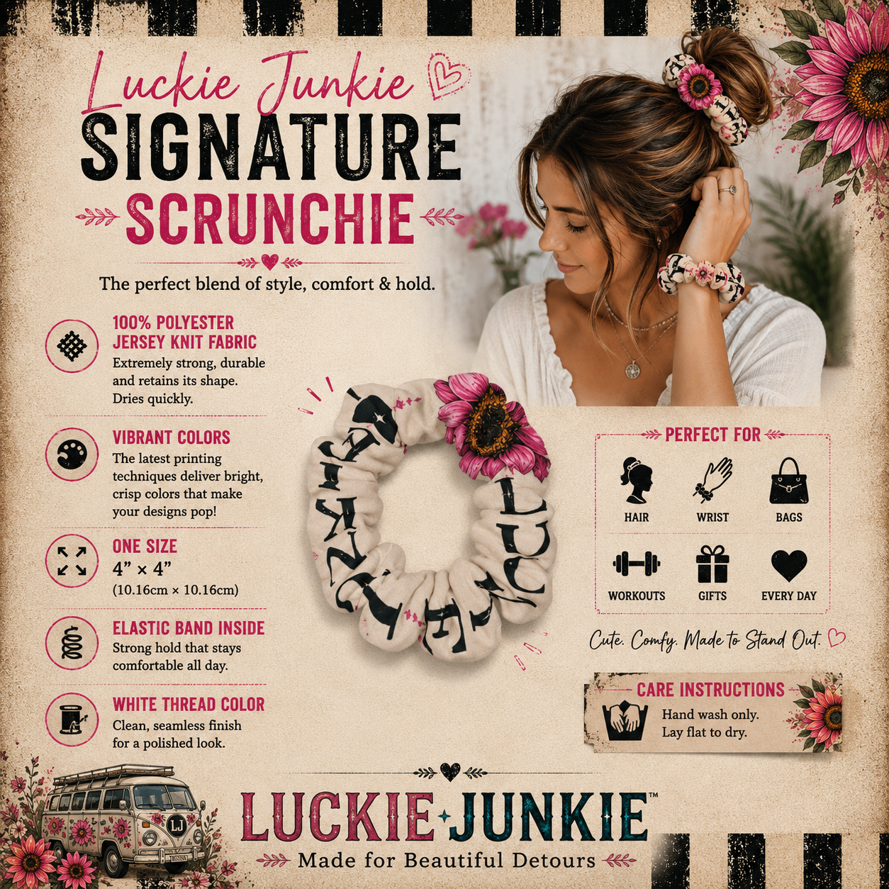 Luckie Junkie™ Signature Scrunchie