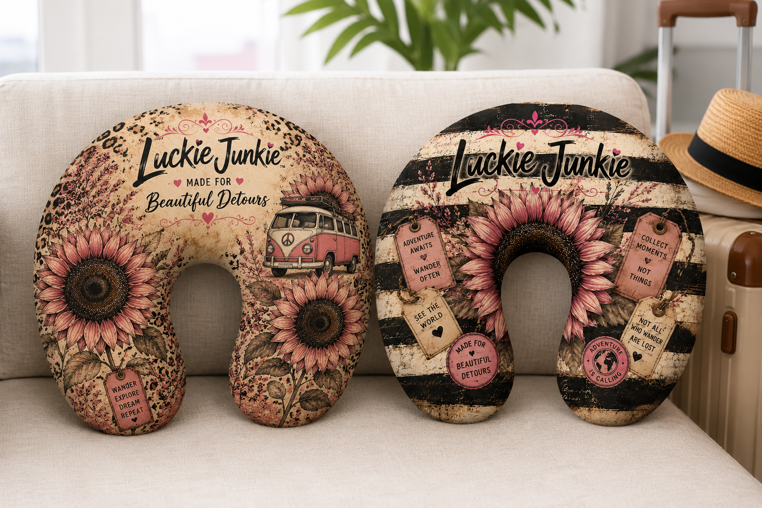 Luckie Junkie™ Travel Neck Pillow